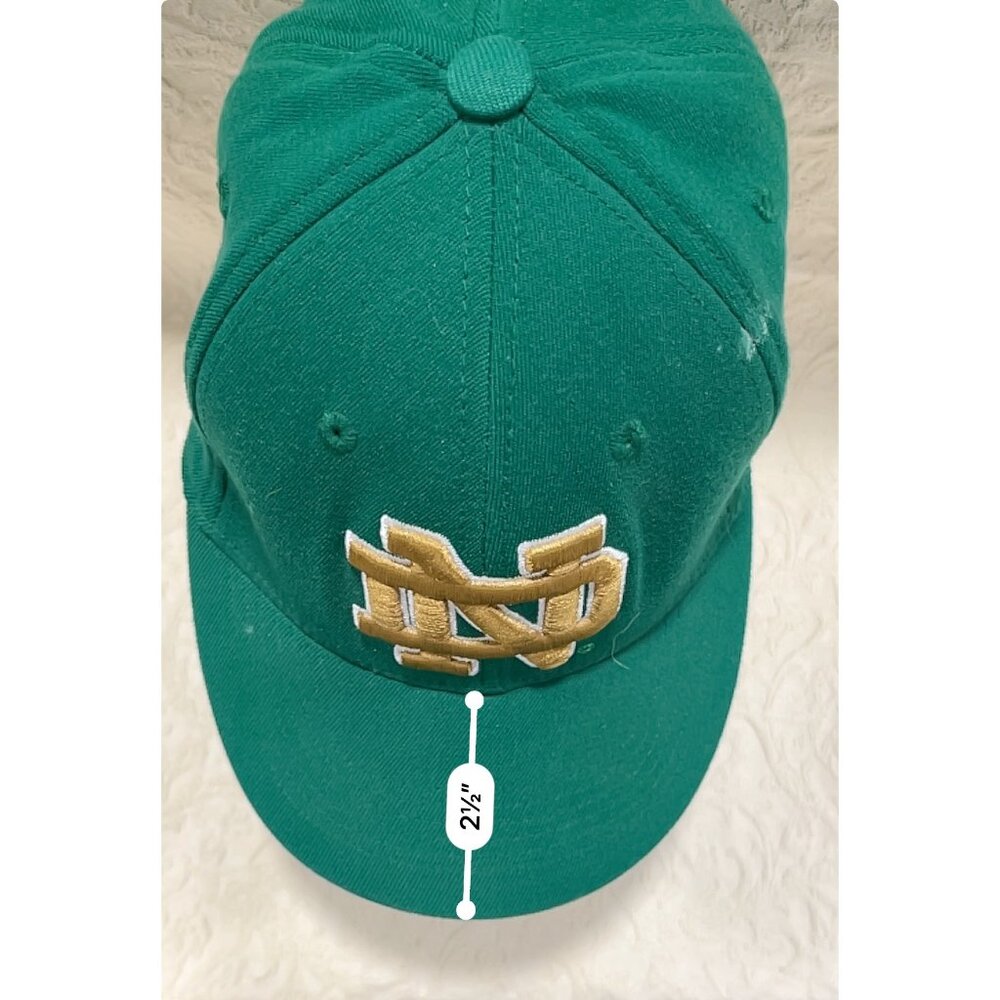 Notre Dame Fighting Irish Green One-Fit Hat By Top Of The World - Picture 10 of 12